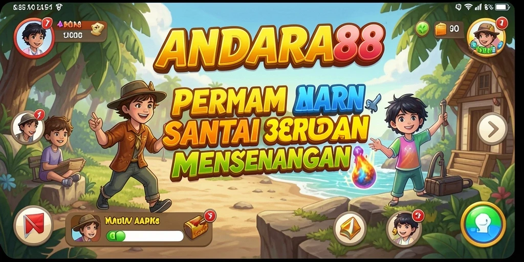 Pengalaman gameplay seru dalam ANDARA88 dengan grafis cerah.