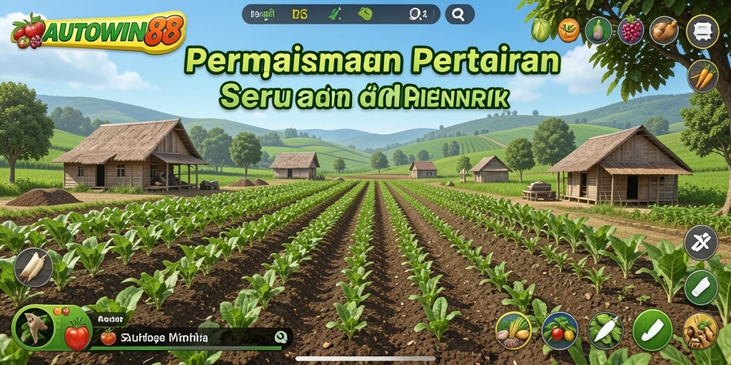 Tampilan gameplay AUTOWIN88 dengan suasana pertanian yang asri.