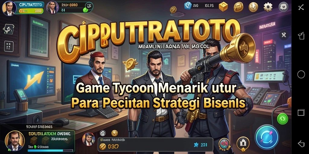 Tampilan gameplay <strong>CIPUTRATOTO</strong> yang menampilkan strategi bisnis yang menarik.