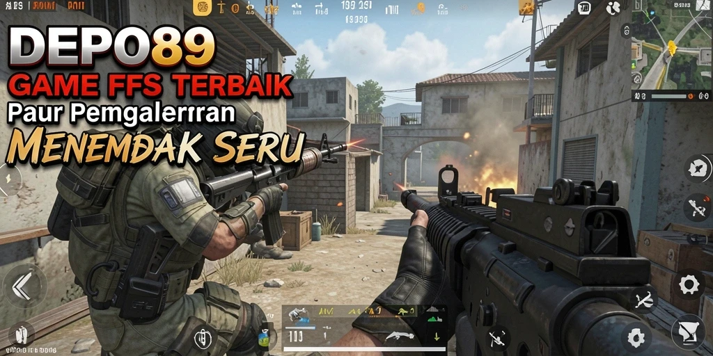 Gameplay DEPO89 yang seru dan penuh aksi dalam pertempuran FPS.