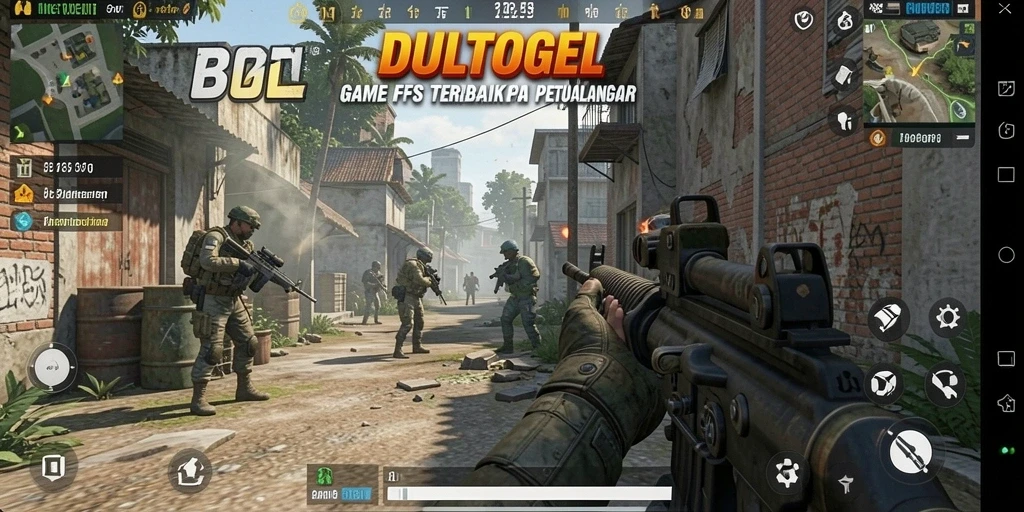 Tangkapan layar menunjukkan aksi intens dalam DULTOGEL.