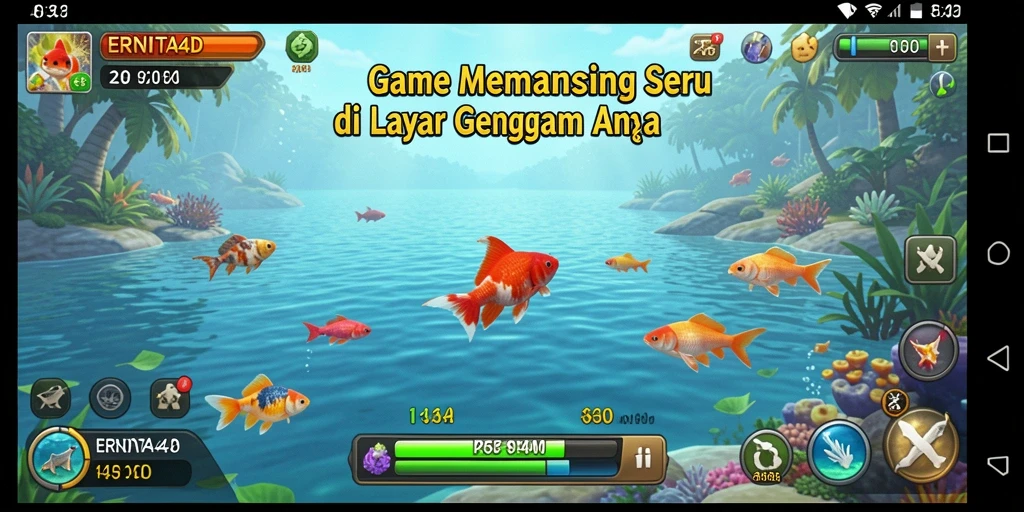 Tangkapan ikan yang mengesankan dalam gameplay ERNITA4D.
