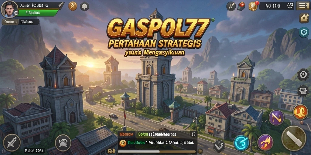 Tampilan gameplay GASPOL77 yang seru dalam Tower Defense.