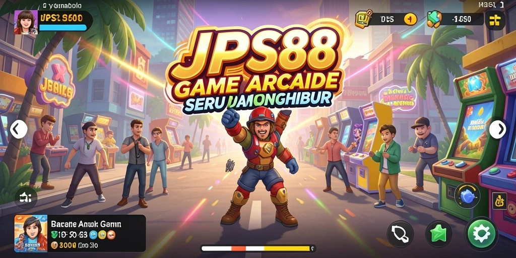 Tangkapan layar utama JPS88 menampilkan aksi seru dengan gameplay arcade yang cepat.