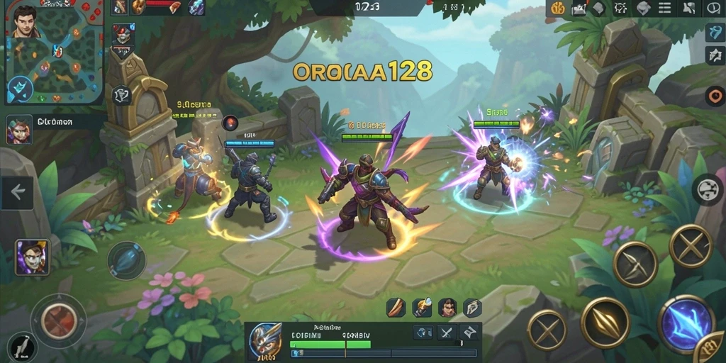 Tampilan gameplay ORCA128 yang menampilkan strategi pertempuran yang mendebarkan.