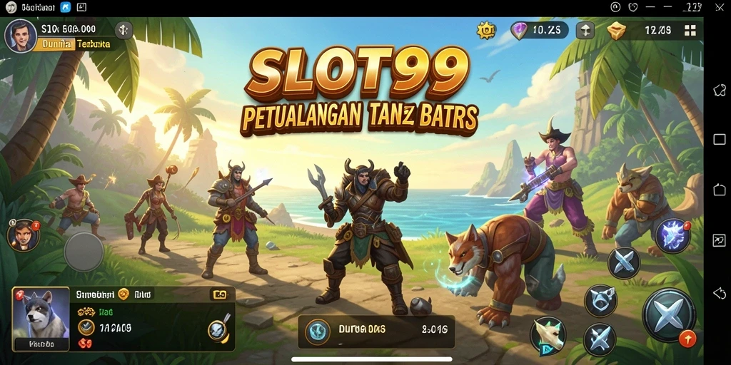 Gameplay SLOT99 menampilkan dunia terbuka yang luas dan interaktif.